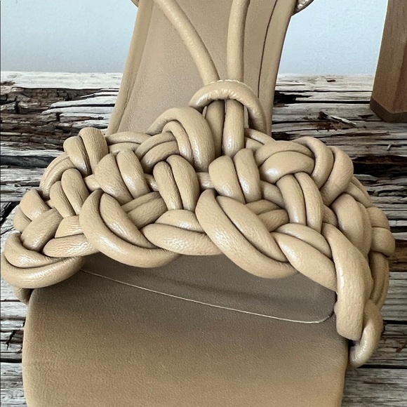 NWOT VINCE Quenelle Braided Strappy Heel Sandals EUR 37.5 USA 7.5 - Picture 5 of 15